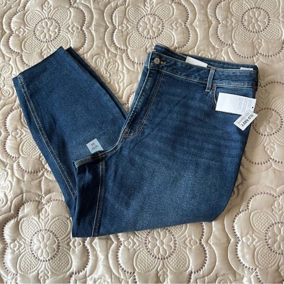 Old Navy Mid-Rise Rockstar Super-Skinny Cut-Off Ankle Jeans NEW Plus Size 26 - Picture 8 of 8